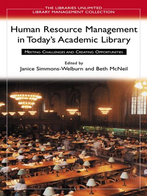 cover image of Human Resource Management in Today's Academic Library